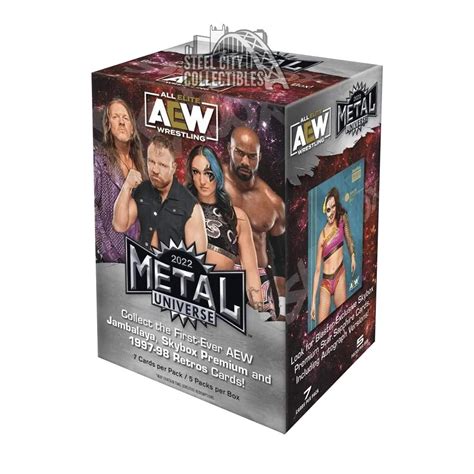 aew metal universe blaster box|2022 skybox metal universe box.